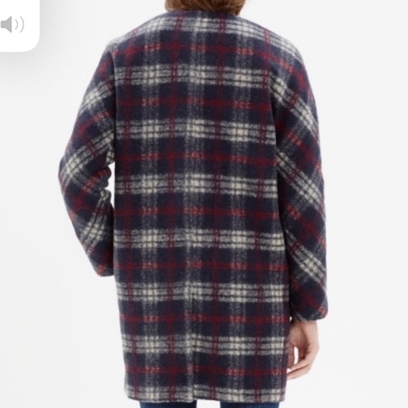 Madewell Plaid Wool Estate Coat - Picture 3 of 10